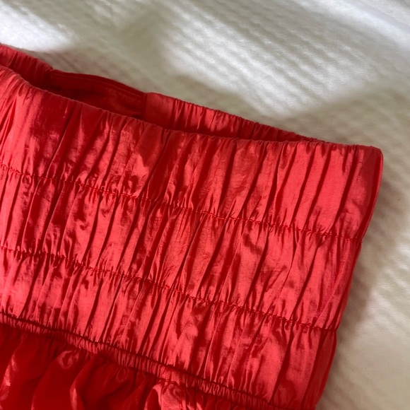 Free People Movement High Waist Red Shorts - Picture 3 of 6